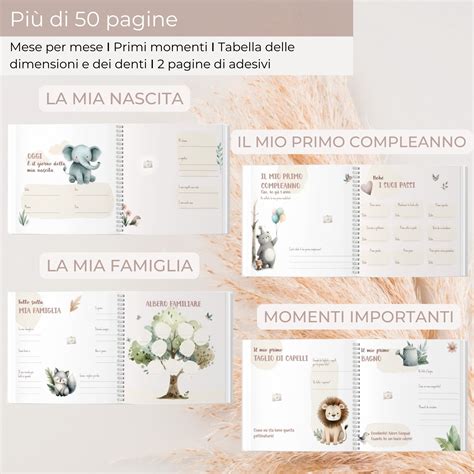 schema grafico su come organizzare cronologicamente un album nascita