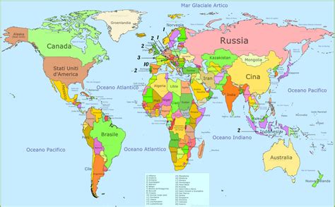 Mappa del mondo che indica i paesi in cui il collare Seresto è regolamentato