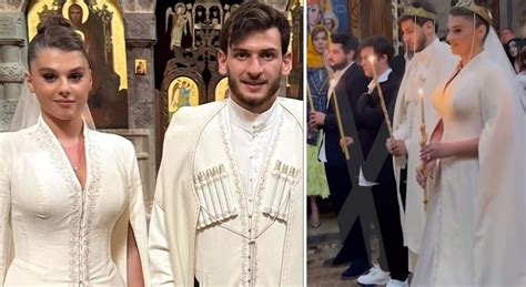Matrimonio tradizionale georgiano di Khvicha Kvaratskhelia e Nitsa Tavadze