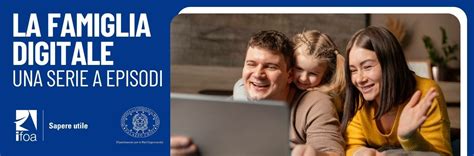 Concetto di famiglia moderna e digitale