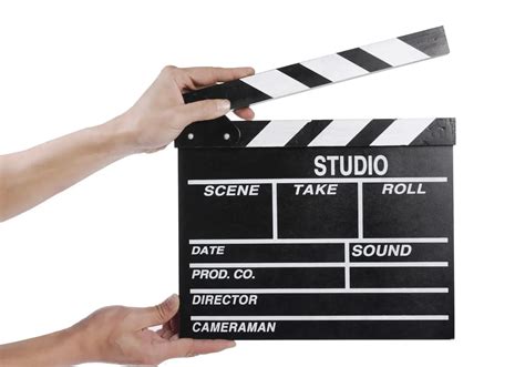 Ciak cinematografico con nomi di registi italiani