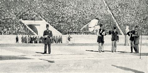 Immagine storica dell'inaugurazione dei Giochi di Atene 1896