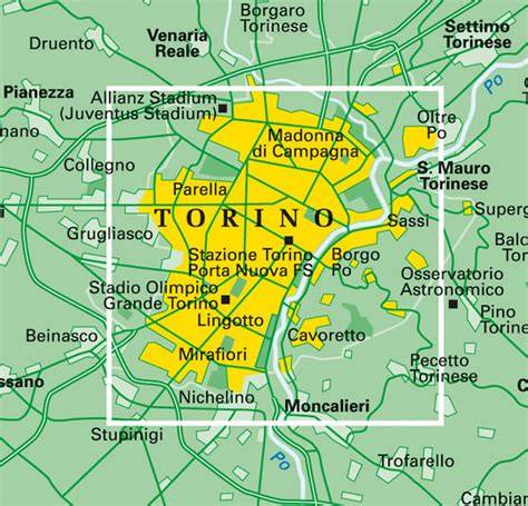 Mappa di Minneapolis e Piscina (Torino)