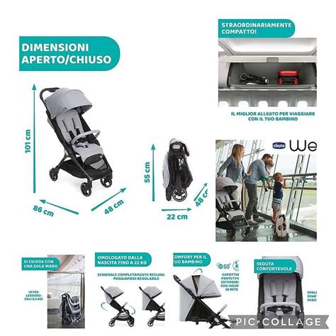 Un passeggino ultracompatto piegato