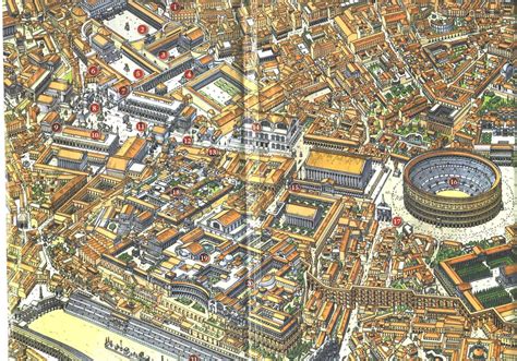 Mappa storica di Roma antica