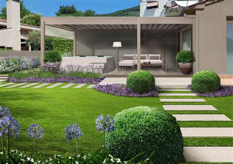 Esterno di Casa Colle Azzurro con piccolo giardino