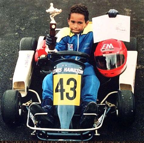 Lewis Hamilton da bambino sui kart
