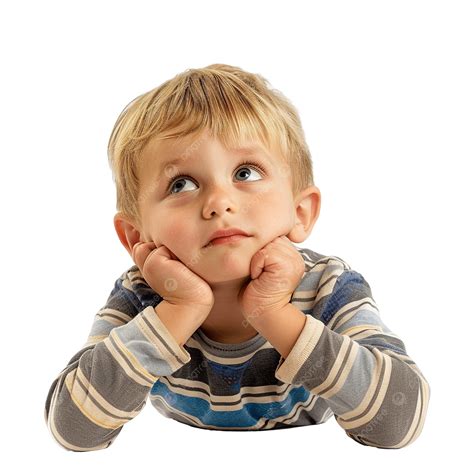 Bambino triste e pensieroso