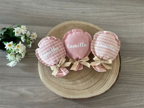 palloncini stoffa nascita assortiti con tag personalizzati
