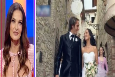 Alessia Merz con il marito Fabio Bazzani e i figli
