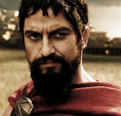 Gerard Butler nel ruolo di Re Leonida in 300