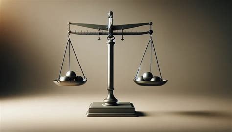 Bilancia che mostra l'equilibrio tra parole e intenzione