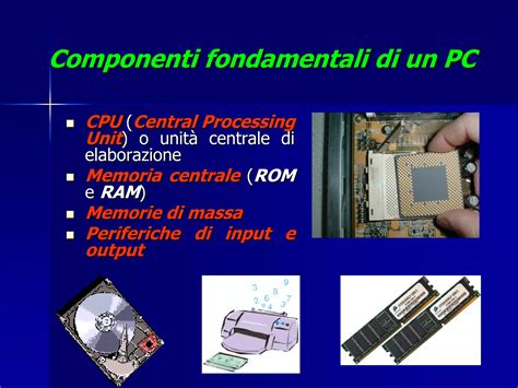 Componenti principali di un sistema trio