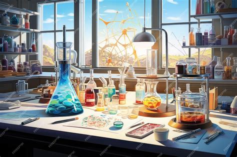 laboratorio scientifico con attrezzature
