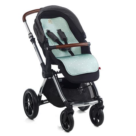 Dettaglio del materassino passeggino Maclaren con fantasie diverse