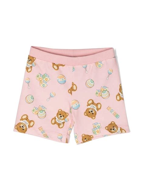 Pagliaccetto Moschino neonata con stampa Teddy Bear iconica