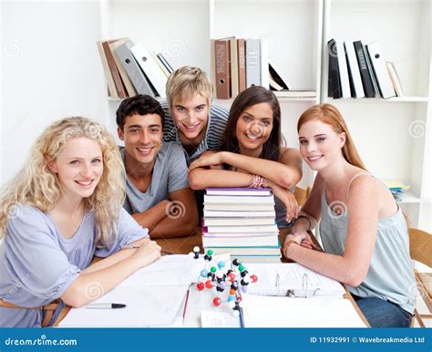 Adolescenti che studiano