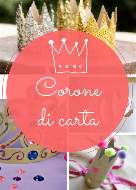 Coroncine di cartoncino e plastica con glitter