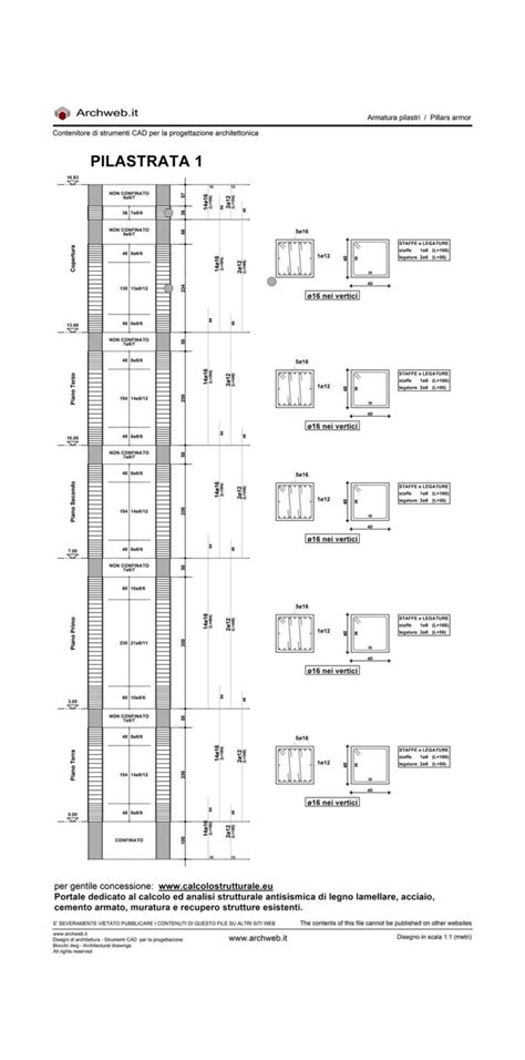 Schema tecnico della struttura del dorso in lattice armato
