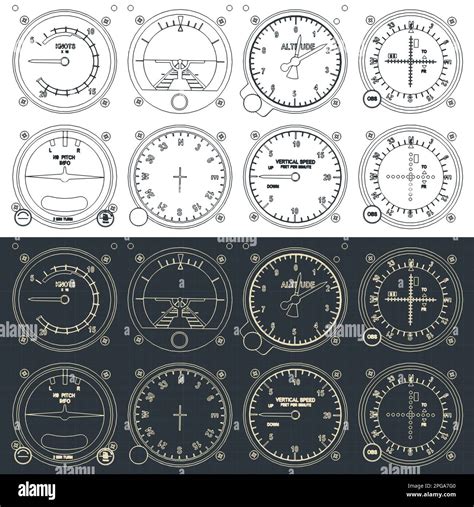 Diagramma della cabina di pilotaggio del DC-9 con indicazione dell'altimetro