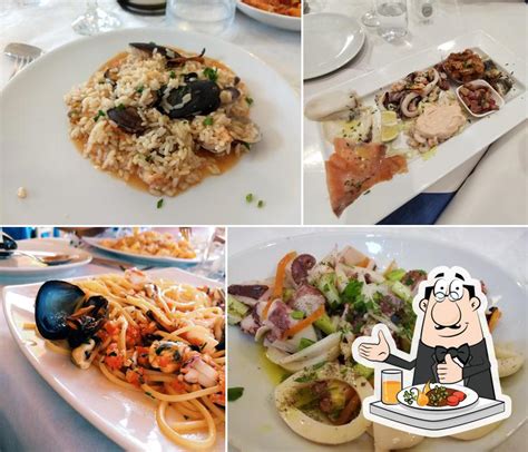 un piatto di specialità marinare del ristorante interno