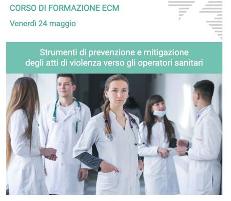 Professionisti sanitari che partecipano a un corso ECM