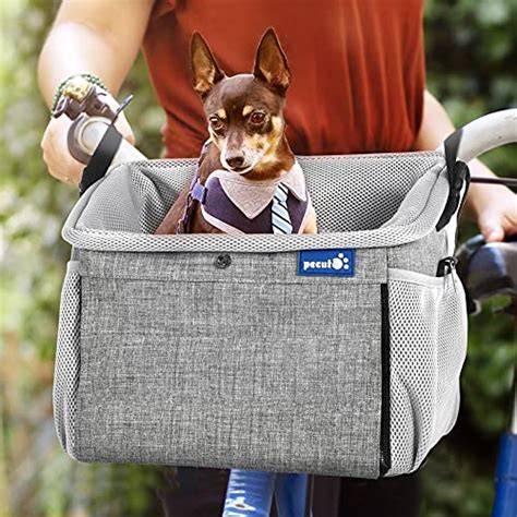 Cane in trasportino da bici