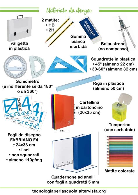 materiale da disegno per bambini