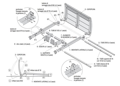 Schema di montaggio per ruote di ricambio