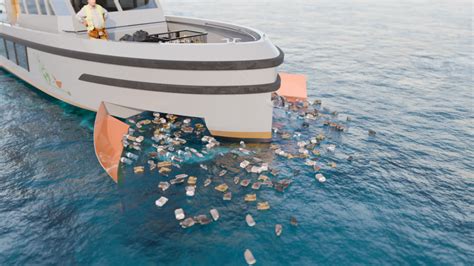Nave che scarica rifiuti in mare