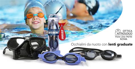 Schema tecnico delle lenti da nuoto graduate e compatibilità