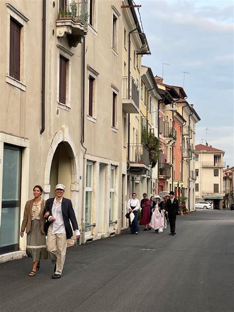 Veduta storica del centro di Schio con indicazione di Via Baratto