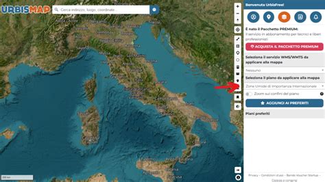 Mappa delle zone umide del Calich e del litorale di Fertilia