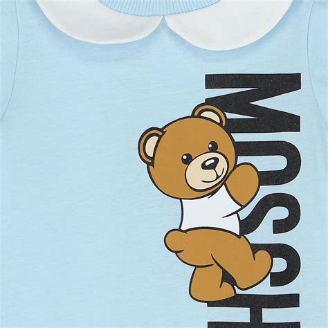Moschino baby romper with Toy Bear logo