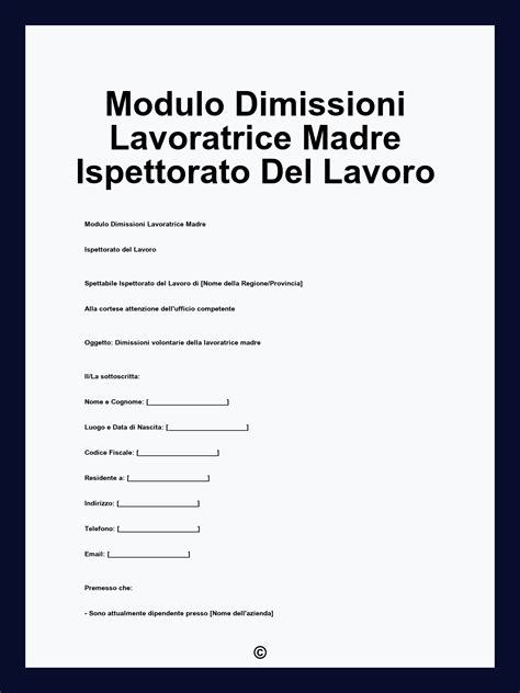 schema riassuntivo del percorso per la lavoratrice madre dalla decisione alla convalida