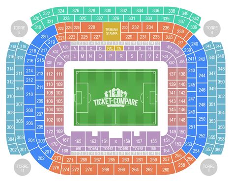 mappa del percorso della Deejay Ten presso lo Stadio San Siro