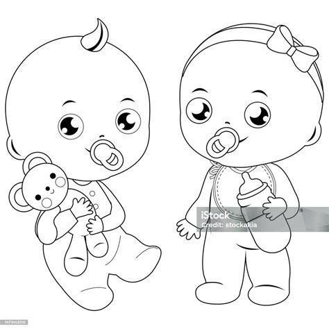 illustrazione tenera di un neonato maschio con accessori per l'infanzia