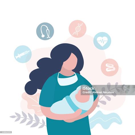 Ostetrica che assiste mamma e neonato