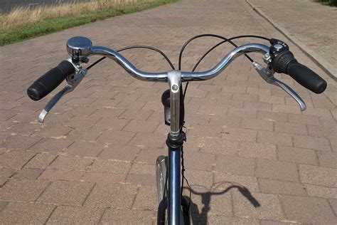 Dettagli dello scomparto portaoggetti e del manubrio regolabile su un rimorchio bici