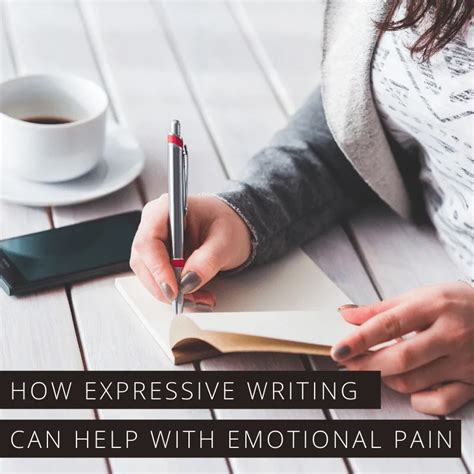Symbolic image of writing and emotional release