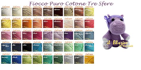 palette di colori di filati in cotone per accessori neonato
