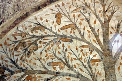 Dettaglio dell'affresco dell'Albero della Fecondità a Massa Marittima