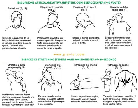 Esercizi per la spalla e il collo