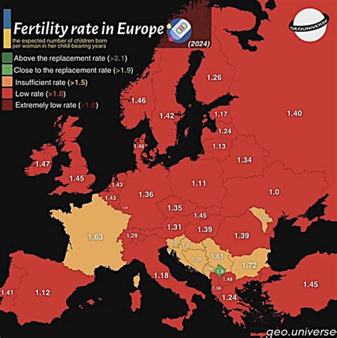 Mappa delle cliniche di fertilità in Europa