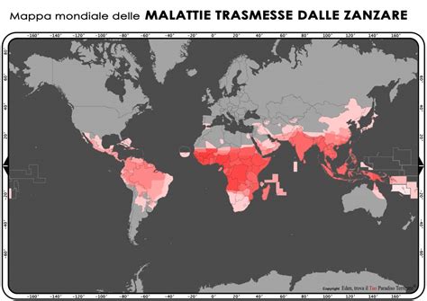 Mappa delle zone endemiche per malattie tropicali che impattano la fertilità