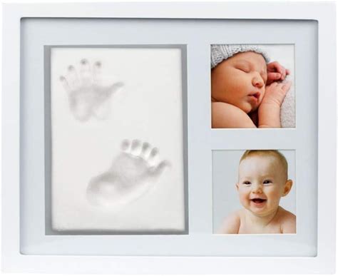 Impronta di mano e piede di neonato in gesso