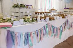 Buffet battesimo colori pastello