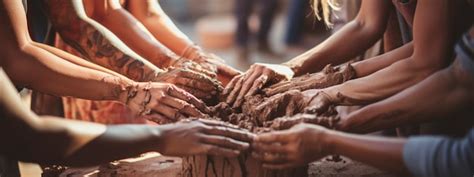 Mani che lavorano la terra con strumenti moderni e antichi