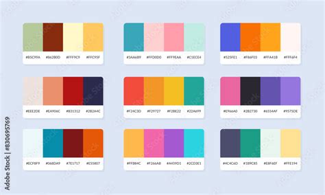 Palette di colori per l'abbigliamento bambino