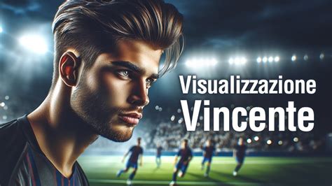 Calciatore che pratica la visualizzazione mentale